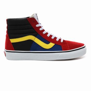 Férfi Vans OTW Rally Sk8-Hi Reissue Magasszárú Cipő VA8561249 Piros/Fehér